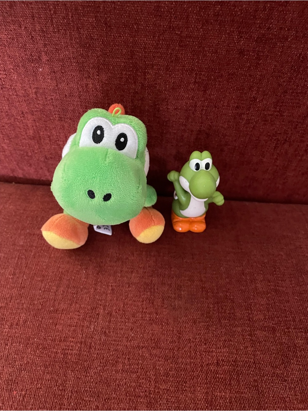 Yoshi plush and toy